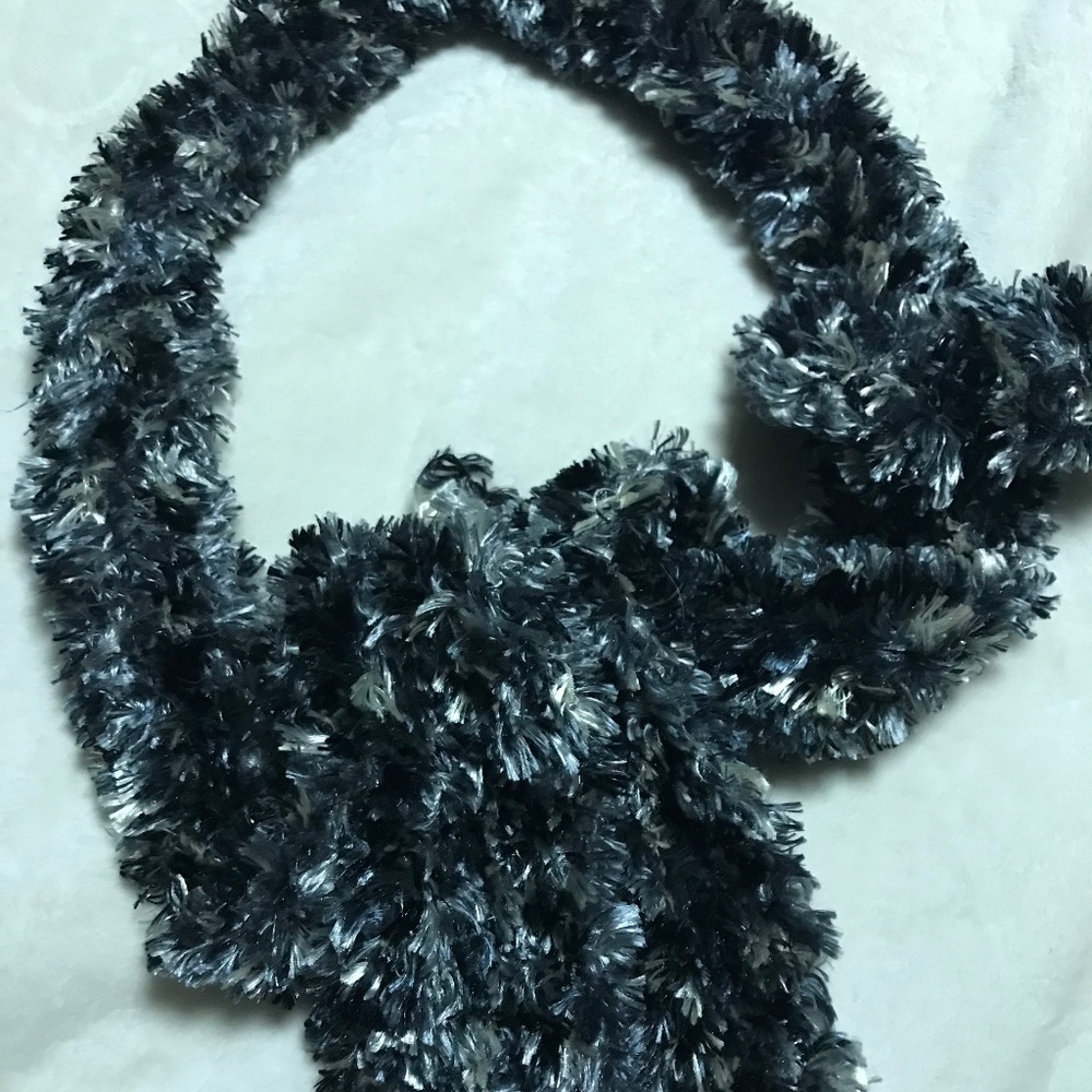 Joe Boxer Gray and Black Scarf